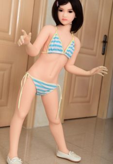 Skinny Girl Flat Chest Fucking Mini Sex Doll (7)