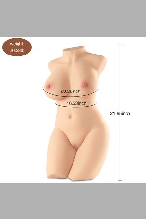 Top Sellers 55cm Torso Irontech Sex Doll C Cup Boobs