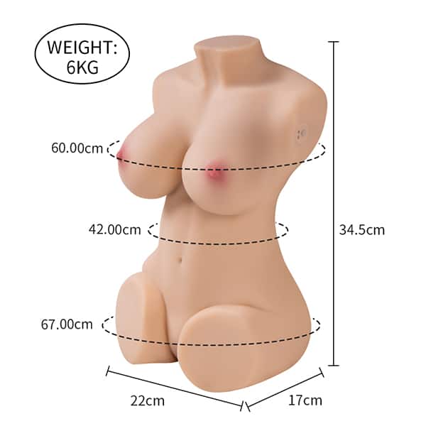 Sex Doll Torso 34.5cm (1ft1′) Sensual Real Doll Torso
