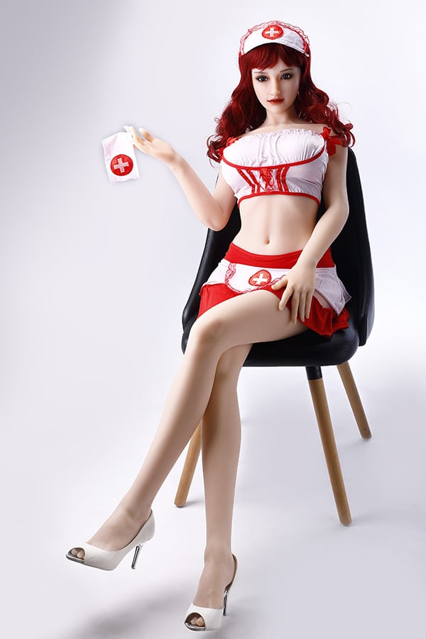 TPE Sex Doll Brynn 5.06ft Premium Red Hair Sex Doll Pretty Girl