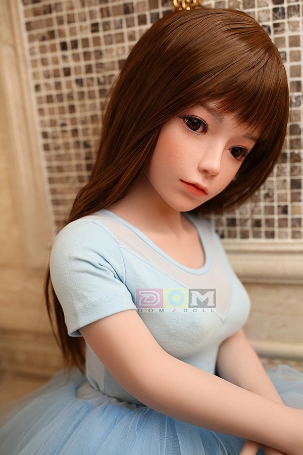 Mini Sex Dolls Rory 115cm Mini Sex Doll Flat Chest Premium Silicone Head Cute Girl