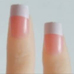 Fingernails french pink